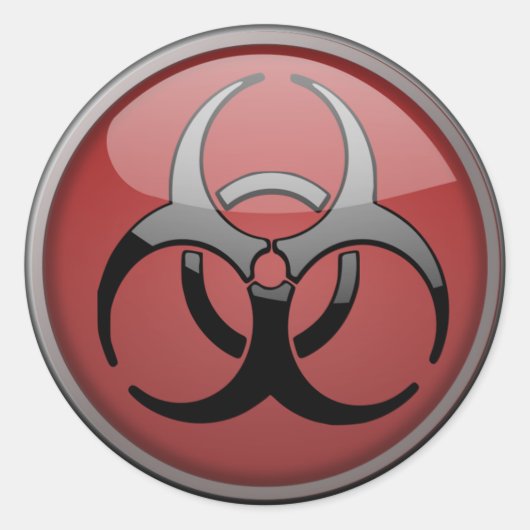 BioHazard Toxic Ronde Sticker (Voorkant)