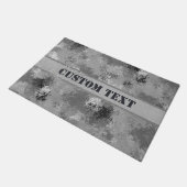 Biohazard Urban Camo Doormat w/ Custom Text Deurmat (Schuin)