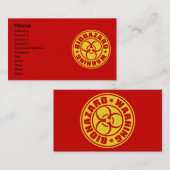 BIOHAZARD VISITEKAARTJE (Voorkant / Achterkant)