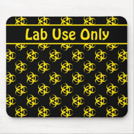 Biohazard Waarschuwing Mousepad w / aangepaste tek Muismat