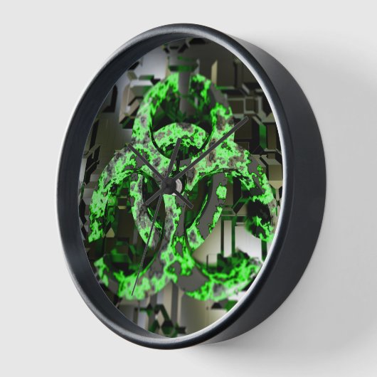 Biohazard wandklok (Hoek)