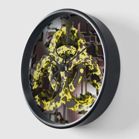 Biohazard wandklok (Hoek)