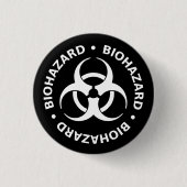 Biohazard Warning Button Pin (Voorkant)