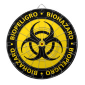 Biohazard Warning Dart Board Dartbord (Voorkant)