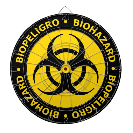 Biohazard Warning Dart Board Dartbord (Voorkant)