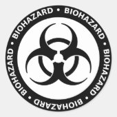 Biohazard Warning Sticker (Voorkant)