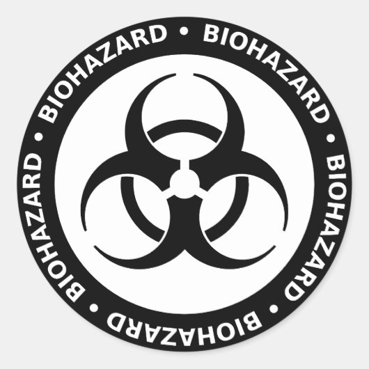 Biohazard Warning Sticker (Voorkant)