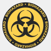 Biohazard Warning Sticker (Voorkant)