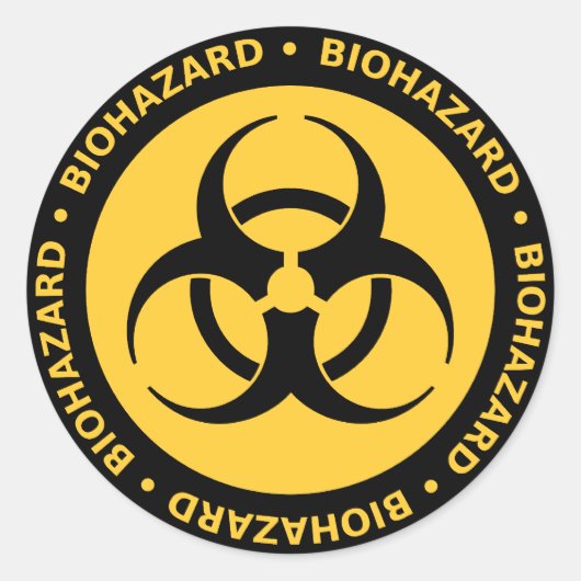 Biohazard Warning Sticker (Voorkant)