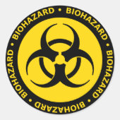 Biohazard Warning Sticker (Voorkant)