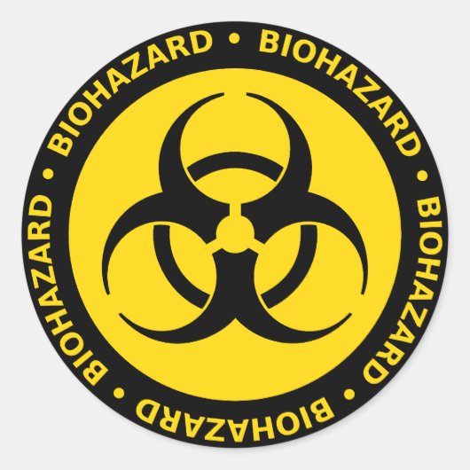 Biohazard Warning Sticker (Voorkant)
