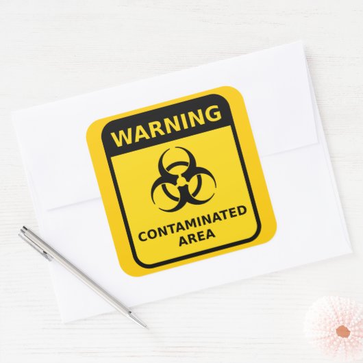 Biohazard Warning Sticker (Envelop)