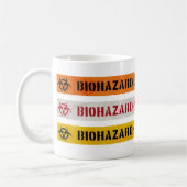 Biohazard Warning strips patroonkoffie mok (Links)