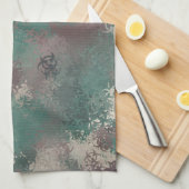 Biohazard Woodland Camo Towel Theedoek (Quarter Fold)