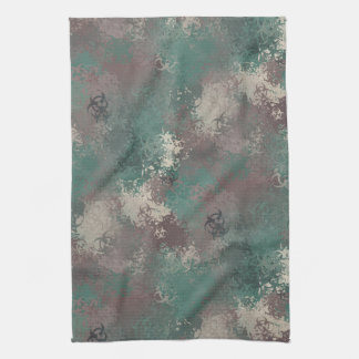 Biohazard Woodland Camo Towel Theedoek