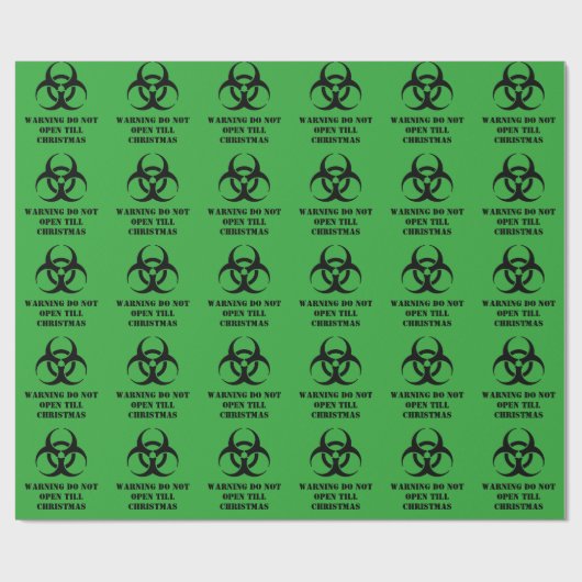 Biohazard Wrapping Paper Cadeaupapier (Vlak)