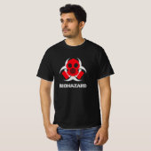 Biohazard Zombie Gas Masker T-shirt (Voorkant volledig)