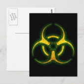 Biohazard Zombie Waarschuwing Briefkaart (Voorkant / Achterkant)