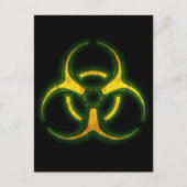 Biohazard Zombie Waarschuwing Briefkaart (Voorkant)