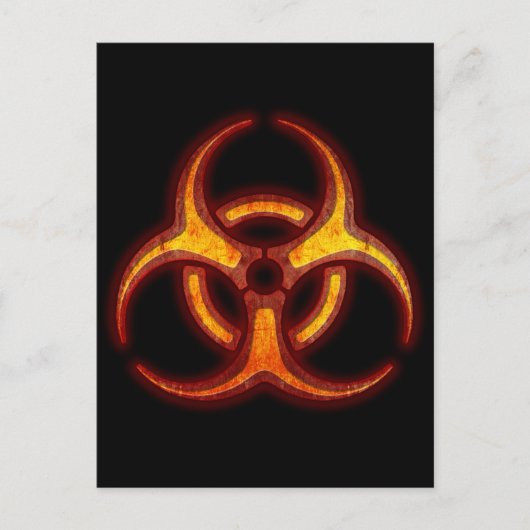 Biohazard Zombie Waarschuwing Briefkaart (Voorkant)