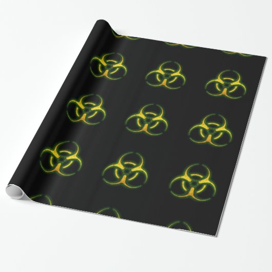 Biohazard Zombie Waarschuwing Cadeaupapier (Uitgerold)