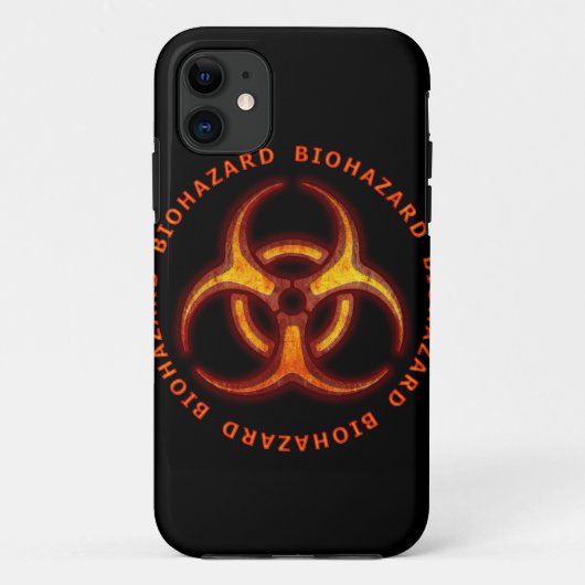 Biohazard Zombie Waarschuwing Case-Mate iPhone Case (Achterkant)