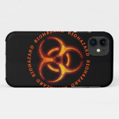 Biohazard Zombie Waarschuwing Case-Mate iPhone Case (Achterkant (horizontaal))