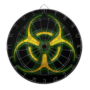 Biohazard Zombie Waarschuwing Dartbord