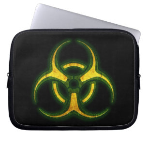 Biohazard Zombie Waarschuwing Laptop Sleeve