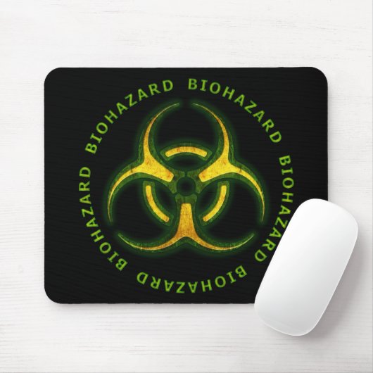 Biohazard Zombie Waarschuwing Muismat (Met muis)