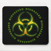 Biohazard Zombie Waarschuwing Muismat (Voorkant)