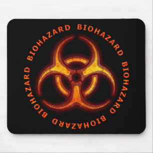 Biohazard Zombie Waarschuwing Muismat
