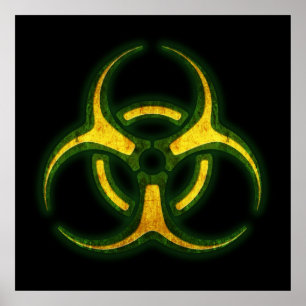 Biohazard Zombie Waarschuwing Poster