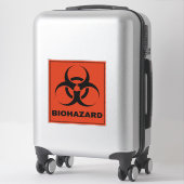 biohazardsymbool sticker (Koffer)