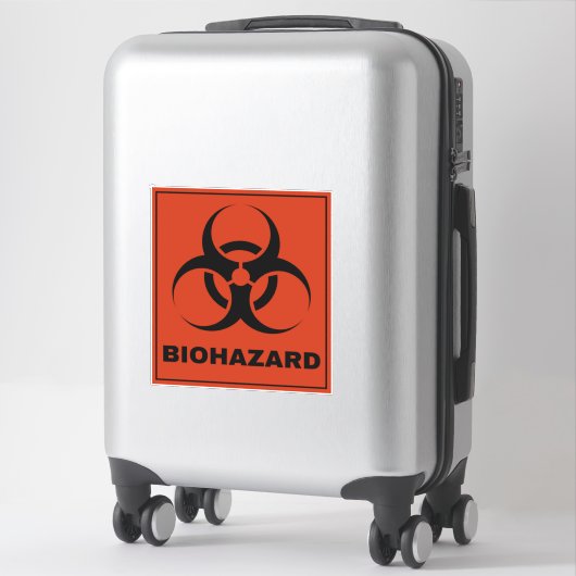 biohazardsymbool sticker (Koffer)