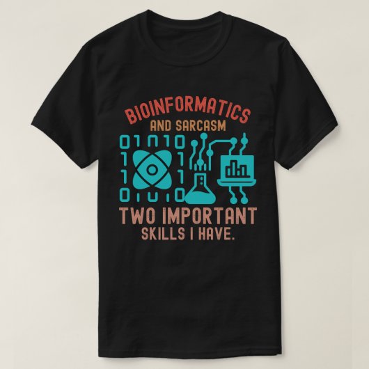 Bioinformatica-citaten, bio-informatica-Gezegden 5 T-shirt (Design voorkant)