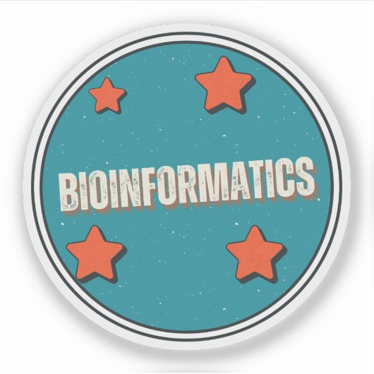 Bioinformatica Sticker (Voorkant)