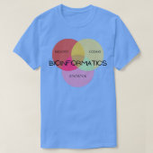 Bioinformatica Venn-diagram T-shirt (Design voorkant)