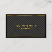 Bioingenieur Modern Gold Lijst Diamond Grids Visitekaartje (Voorkant)