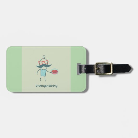 bioingenieurswetenschapper bagagelabel (Voorkant horizontaal)