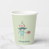 bioingenieurswetenschapper papieren bekers (Voorkant)