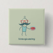 bioingenieurswetenschapper vierkante button 5,1 cm (Voorkant)