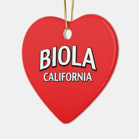 Biola California Keramisch Ornament (Links)