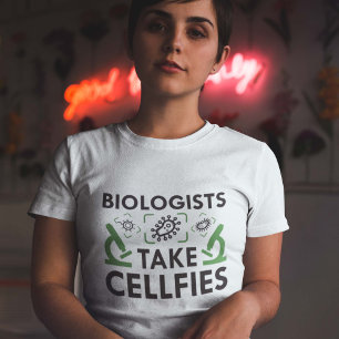 Biologen nemen celfies t-shirt