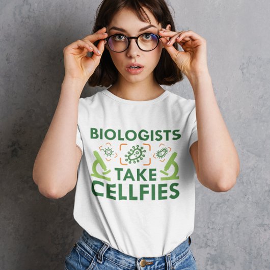 Biologen nemen celfies t-shirt
