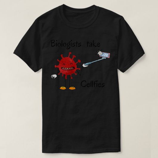 Biologen nemen cellen 5 t-shirt (Design voorkant)