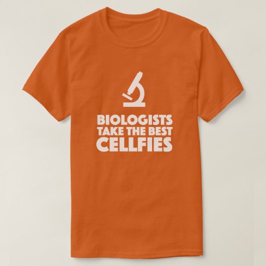 Biologen nemen de beste cellenmicroscoop t-shirt (Design voorkant)