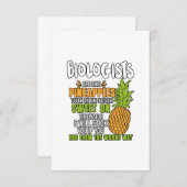 Biologen zijn als ananassen. bedankkaart (Voorkant / Achterkant)