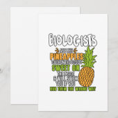 Biologen zijn als ananassen. feestdagenkaart (Voorkant / Achterkant)