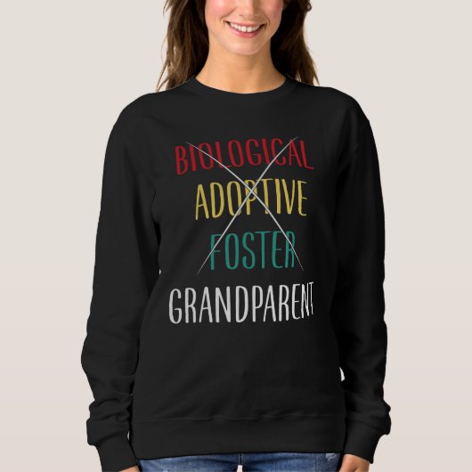 Biological Adoptive Foster Grandparent Grandpa Gra Trui (Voorkant)